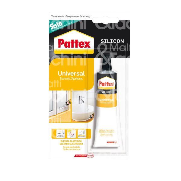 Henkel 576538 silicone silocon 5 acetico contenuto ml 50 colore trasparente utilizzo universale