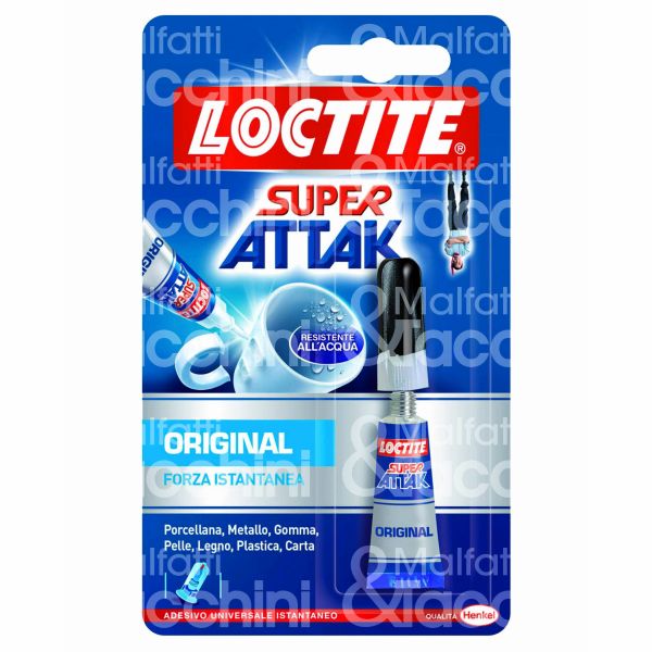 Henkel 579572 adesivo cianoacrilico (istantaneo) super attak contenuto gr 3