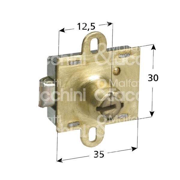 Ibfm 143 serratura per posta applicare ambidestra chiave stampata kd