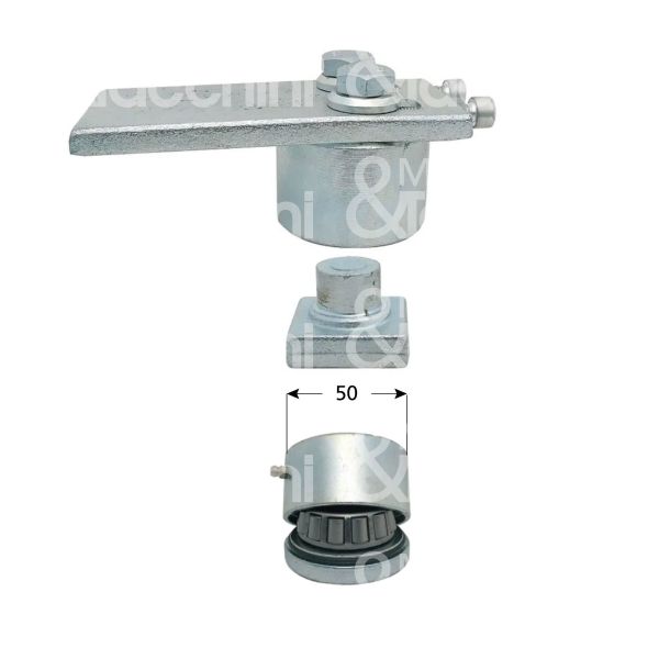 Ibfm 838839b coppia cardini per cancello art. 838 acciaio zincato Ø mm 50 h mm 37,5