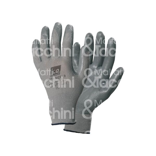 Icoguanti nntfm guanto spalmato mechanical safety 112 materiale palmo nitrile taglia 7/m colore grigio