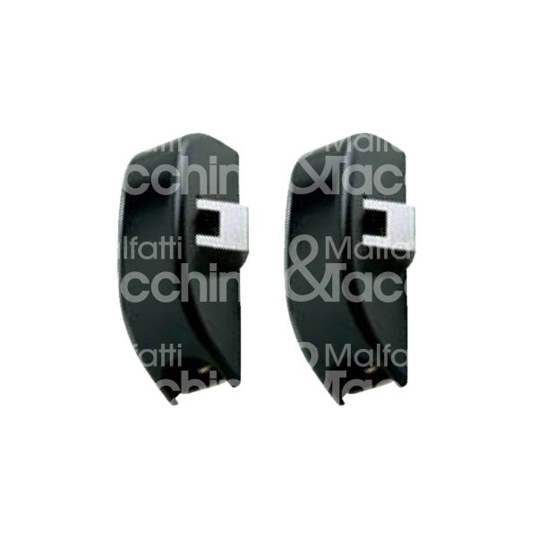 Iseo 9410203505 coppia scrocchi laterale per maniglioni antipanico nero