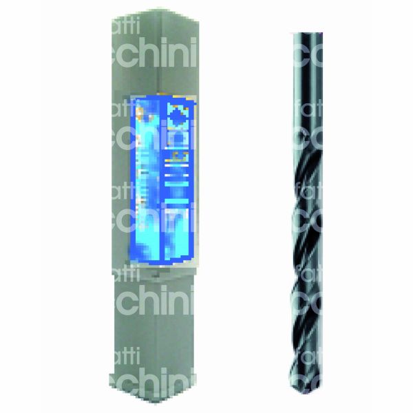 Krino 010031800 punta hss rullata codolo ridotto art. 010031800 Ø mm 18 attacco mm 10 lunghezza utile mm 130 lunghezza totale mm 191