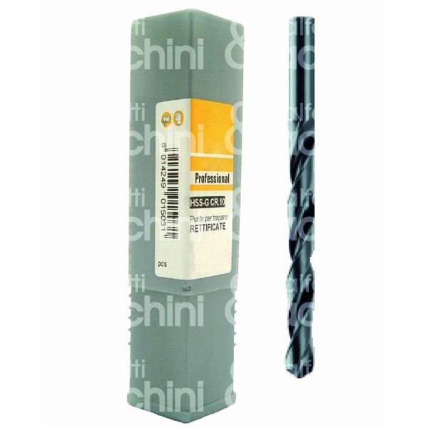 Krino 010600925 punta hss rettificata art. 010600925 Ø mm 9,25 lunghezza utile mm 81 lunghezza totale mm 125