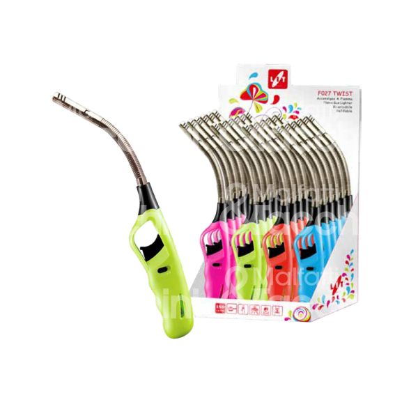 Lit gas f027 accendigas f027 twist confezione 24 pz cucina assortito