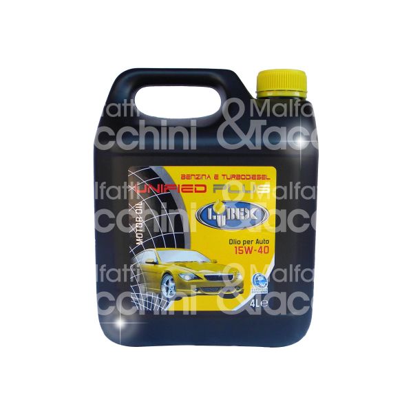 Lubex 415 olio motore minerale unified utilizzo auto lt. 1 motore benzina - diesel viscosità 15w - 40