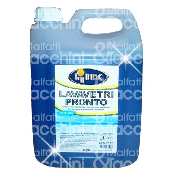 Lubex 7926 detergente auto flacone art. 7926 utilizzo liquido tergivetro contenuto ml 5000