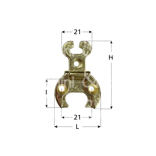 Metal group mg42562 cerniera per mobili a incasso art. mg42562 zama bronzato ingombro mm 32 x 44