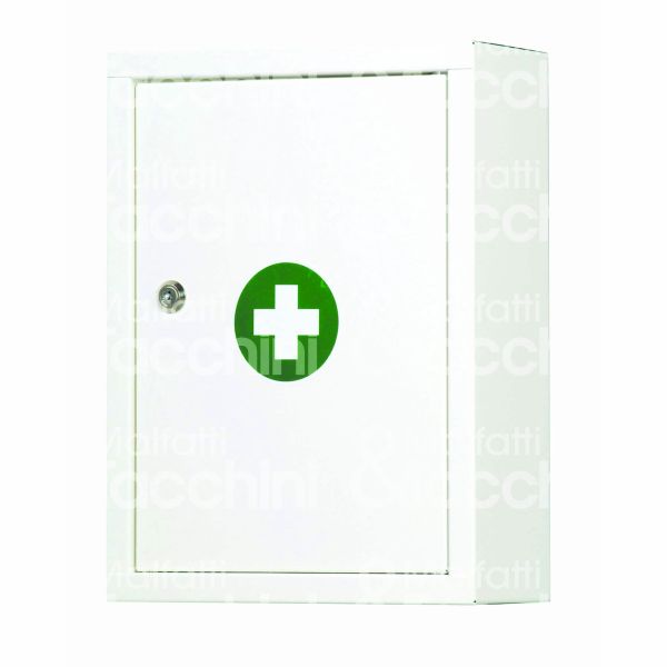 Metalplus 50001 armadietto pronto soccorso art. 5000/1 lamiera verniciata colore bianco l mm 300 h mm 400 p mm 120