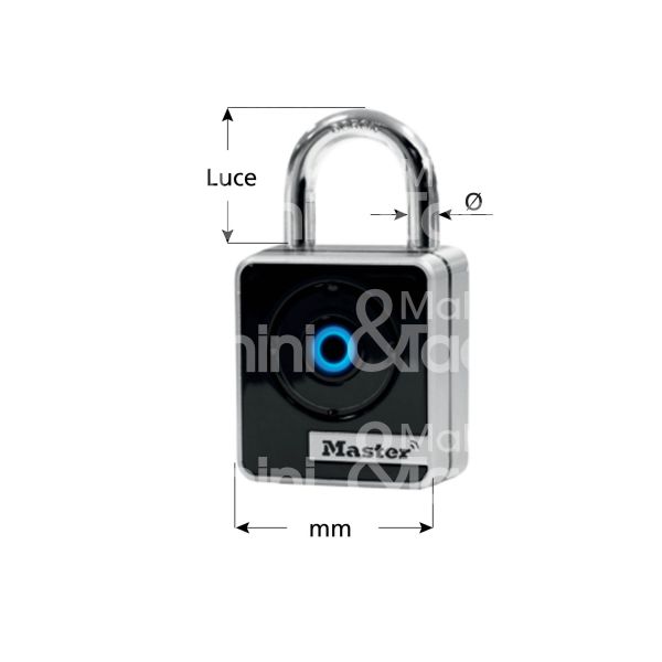 Master lock europe sas 4400eurec lucchetto a bluetooth art. 4400eurec mm 47