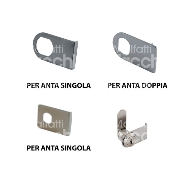 Moia spia04672 mostrina anta acciaio singola per art. 162500 Ø 15,2 lunghezza mm 48 cromata