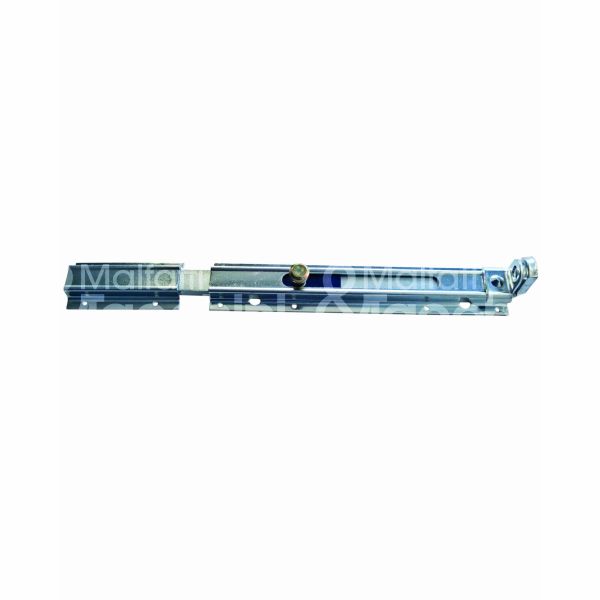 Moro & spreafico 1253 catenaccio trasversale taurus art. 125.3 acciaio zincato con portalucchetto l mm 570 x h mm 56 sezione asta piatta misura mm 25x10