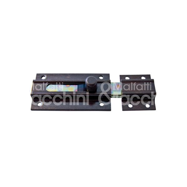 Moro & spreafico 82b1 catenaccio trasversale mignon art. 82 b1 acciaio bronzato senza portalucchetto l mm 80 x sezione asta piatta misura mm 15x5