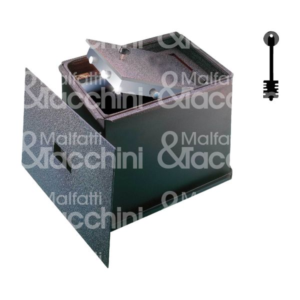 Mottura 111131 cassaforte orizzontale a chiave a pavimento l 385 x h 265 x p 325 n° catenacci 2 + 2