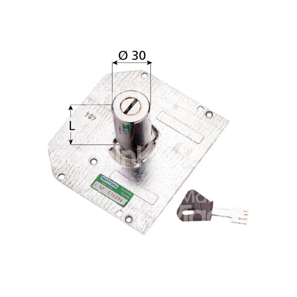 Mottura 91110e cilindro per serrature a pompa 50 mm Ø 30 chiave a pompa cifratura kd cromo lucido