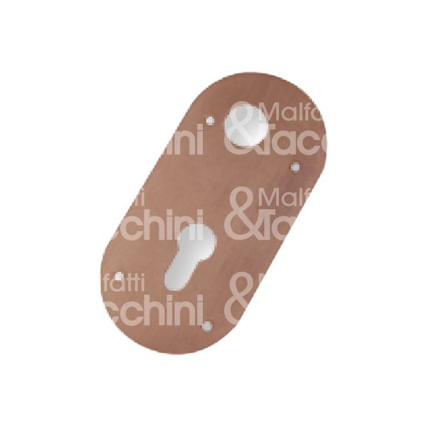 Mottura 95438dbr placca foro maniglia piÙ cilindro alluminio bronzato dx interasse 60 mm 70 x 145