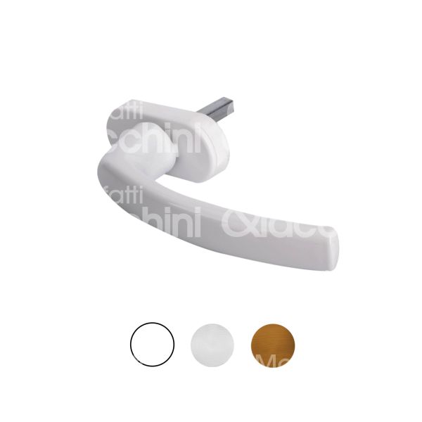 Pm maniglie 453890bi cremonese per finestra dk filiz zama bianco senza chiave quadro mm 7x38