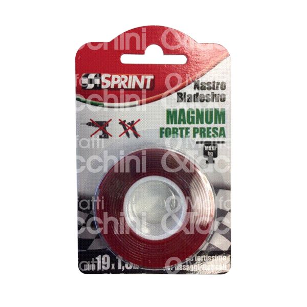Soragni 9075 nastro biadesivo forte presa art. sp9075 h mm 19 x l mt 1,5