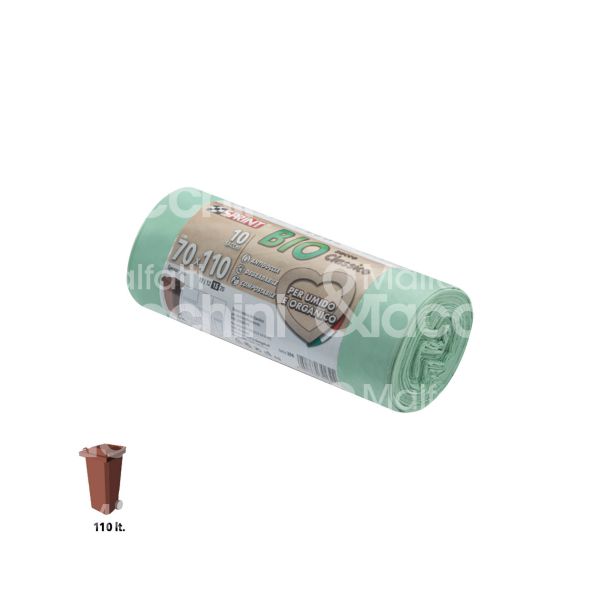 Soragni bi42x42 sacchetto umido con lacci art. sp300/012 umido e organico misura cm 42 x 42 verde 12 micron litri 30 peso gr. 80 confezione pz 15