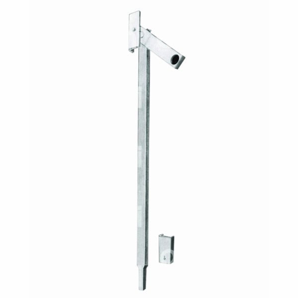 Savio 499 catenaccio a leva a saldare art. 499 acciaio lucido senza portalucchetto l mm 450 x h mm 20 sezione asta tonda misura mm 11