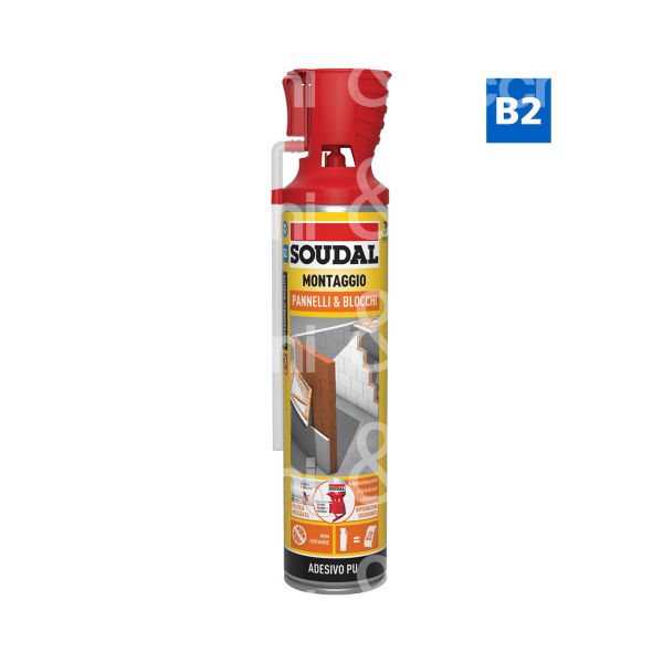 Soudal 135273 schiuma poliuretanica erogazione manuale contenuto ml 600 classificazione b2