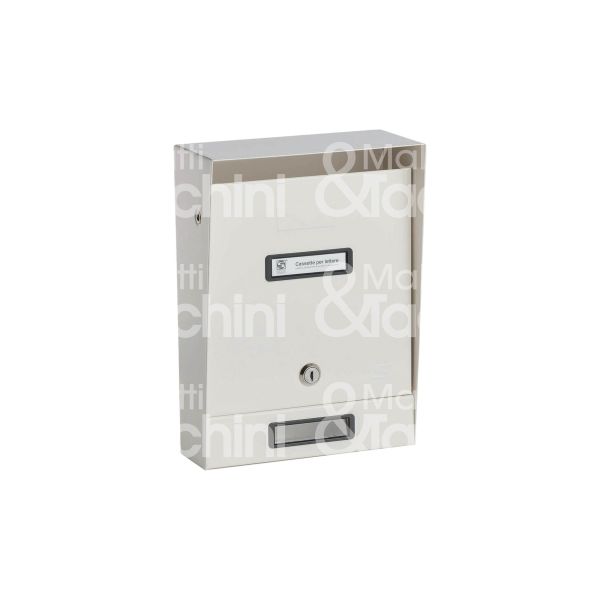 Silmec 1020284 cassetta postale s 02 utilizzo esterno acciaio colore nero ritiro posta frontale tetto fisso l mm 220 - h mm 305 - p mm 75