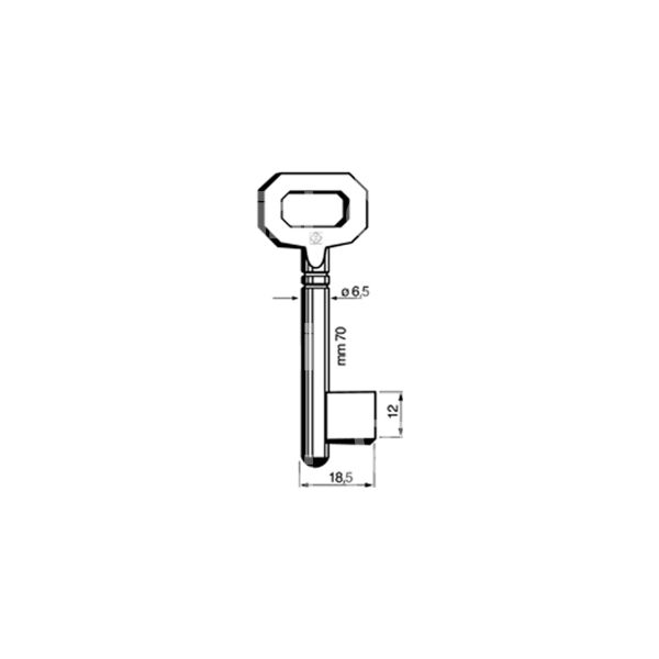 Silca 5601 chiave cadorine maschio