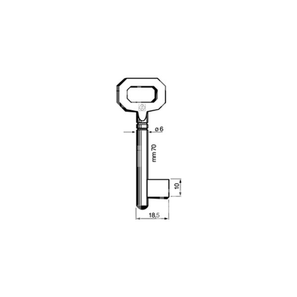 Silca 5602 chiave cadorine maschio