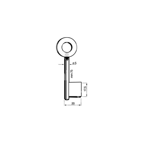 Silca 5922 chiave cadorine maschio
