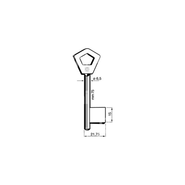 Silca 5922p3 chiave cadorine maschio