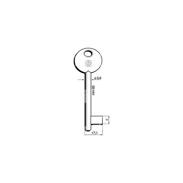 Silca 6p3d chiave passepartout