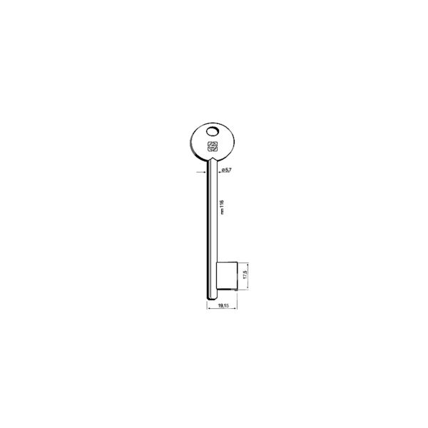 Silca 6p7d chiave passepartout