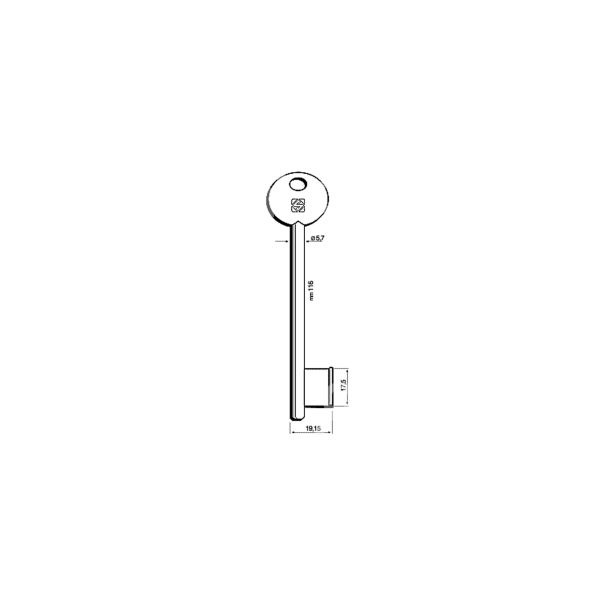 Silca 6p7s chiave passepartout