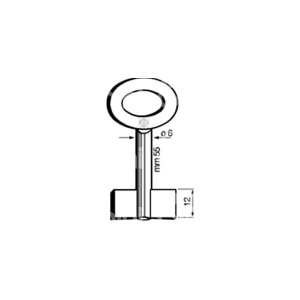 Silca 8355c chiave doppia mappa lunghe tp