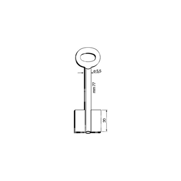 Silca 8477ass chiave cassaforte femmina