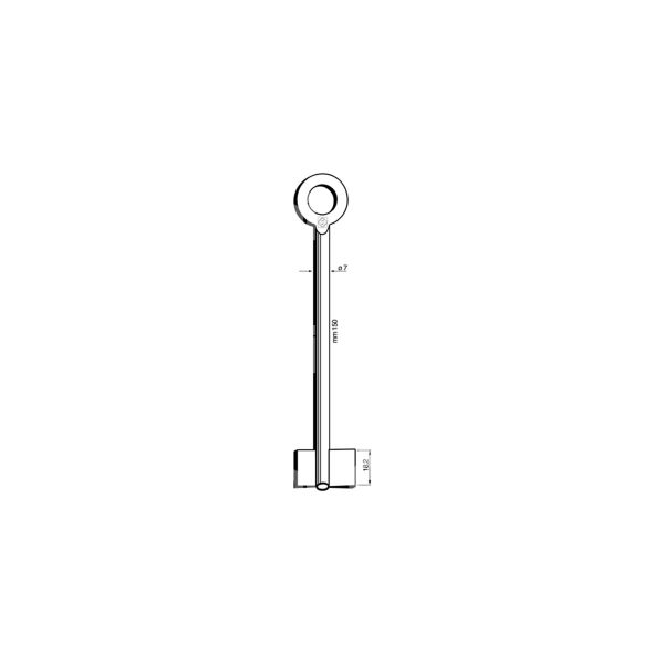 Silca 8615 chiave cassaforte femmina