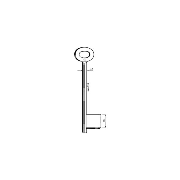 Silca 9706 chiave cadorine maschio