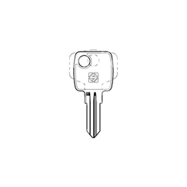 Silca bur28r chiave acciaio