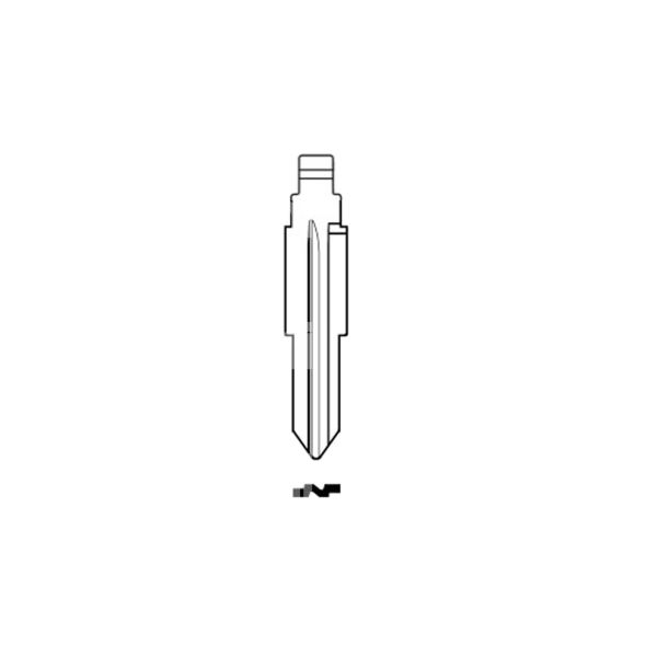 Art. dwo5ch inserto chiave testa flip per modelli daewoo