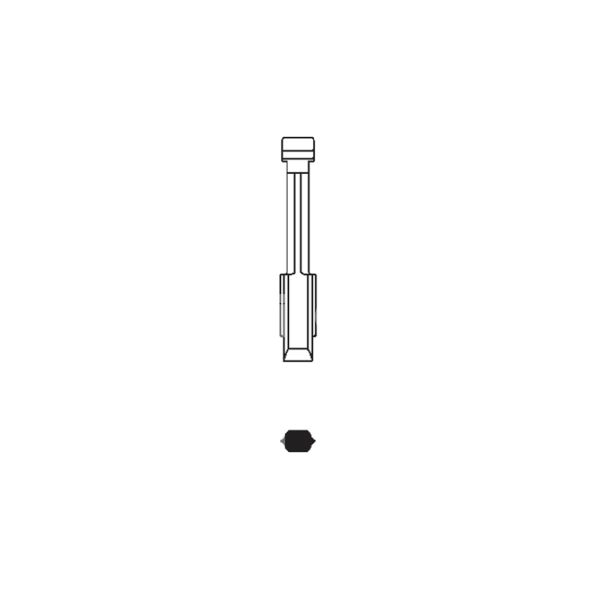 Art. fo21ch inserto chiave testa flip per modelli ford