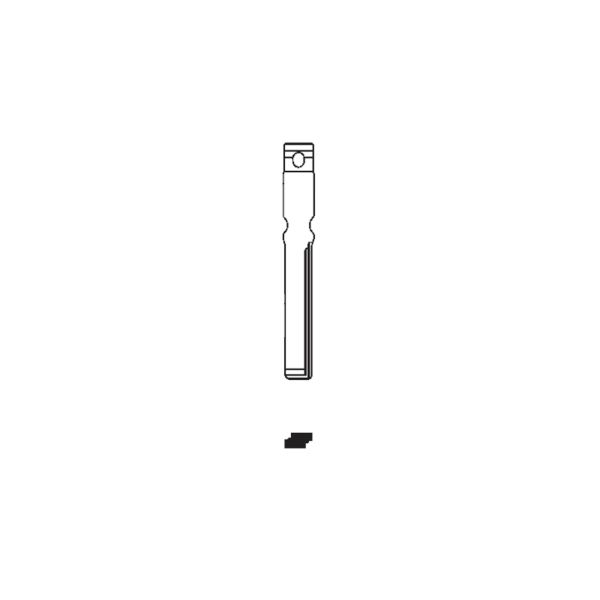 Art. hu116ch inserto chiave testa flip per modello volkswagen