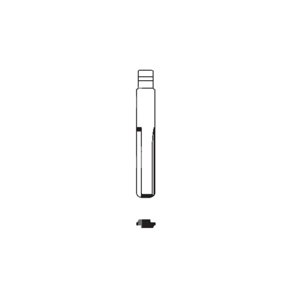 Art. hu43ch inserto chiave testa flip per modelli opel-vauxhall