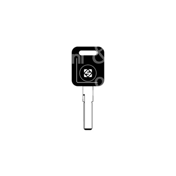 Silca hu66at5 chiave transponder ottone