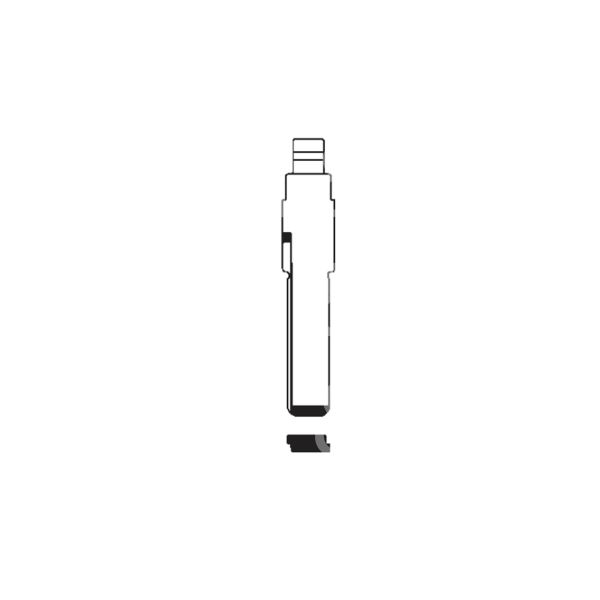 Art. hu66ch inserto chiave testa flip per modello audi, volkswagen, skoda e seat