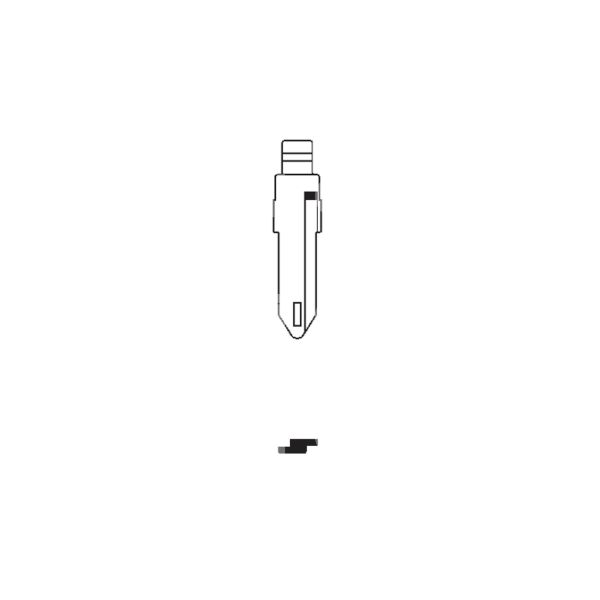Art. ne72ch inserto chiave testa flip per modelli renault