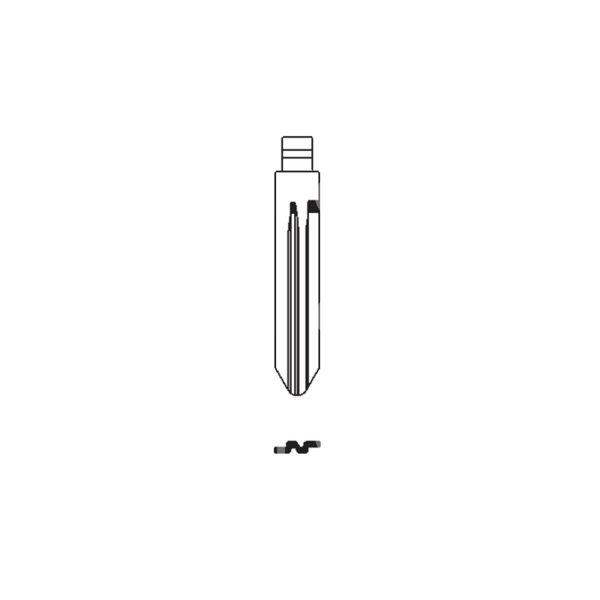 Art. nsn14ch inserto chiave testo flip per modello nissan e subaru