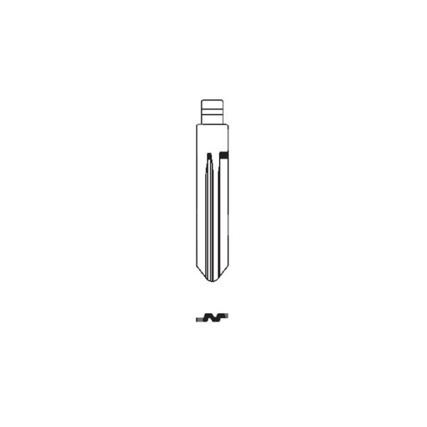 Art. nsn19ch inserto chiave testa flip per modello subaru