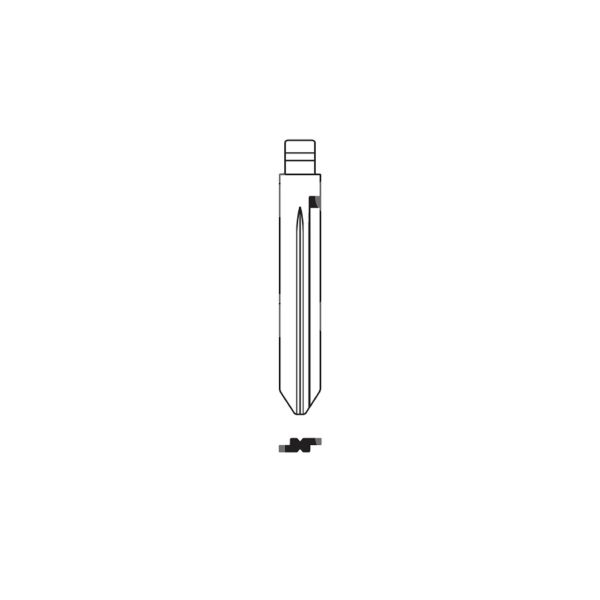 Art. toy47ch inserto chiave testa flip per modelli toyota