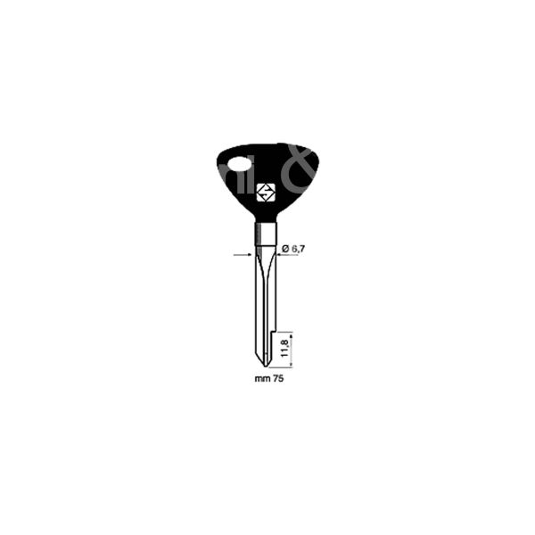 Silca xbw1p chiave a croce design