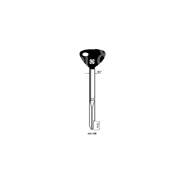 Silca xy6p chiave a croce design